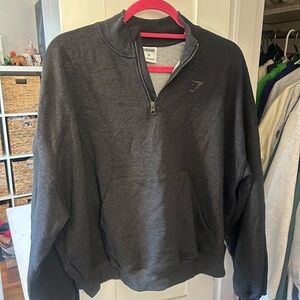 Gymshark Grey Quarter zip